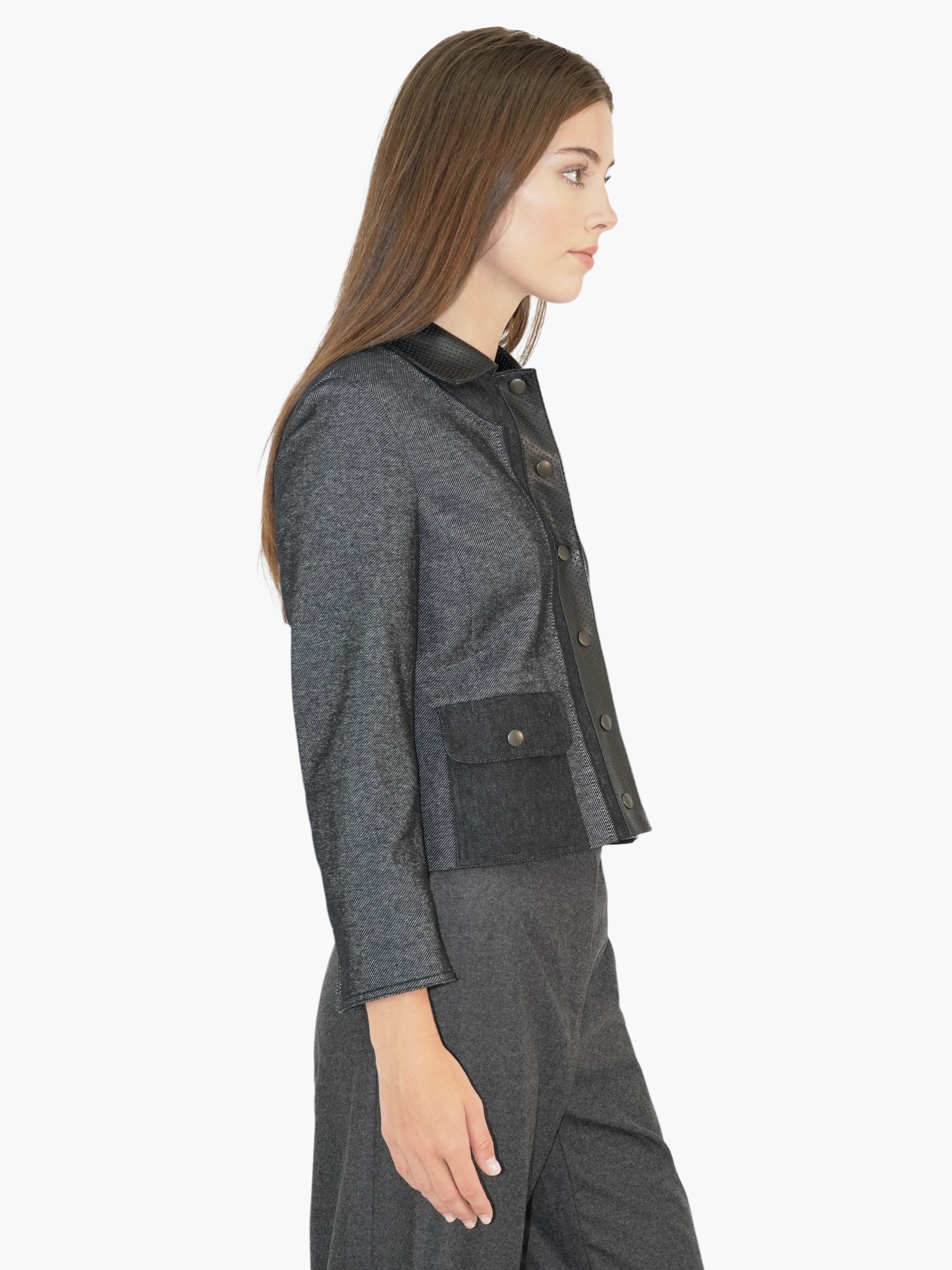 Cropped Denim Jacket