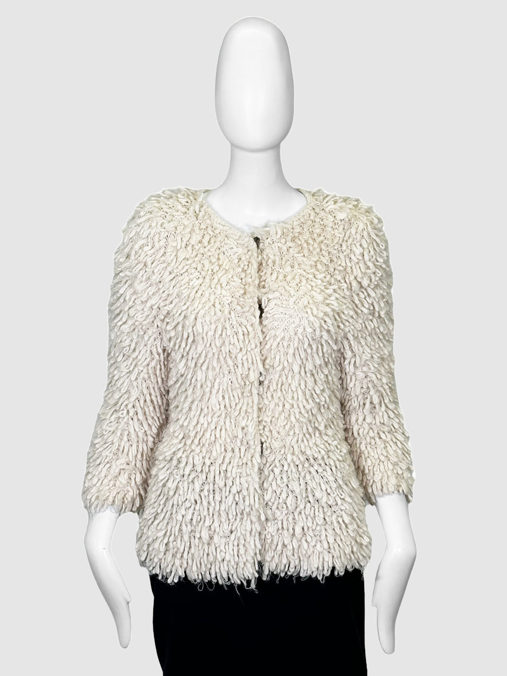 Oscar De La Renta Shaggy Cardigan - Size S