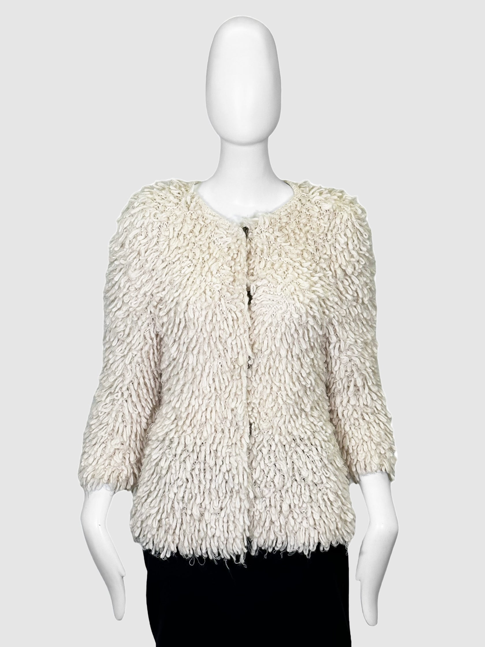 Oscar De La Renta Shaggy Cardigan - Size S