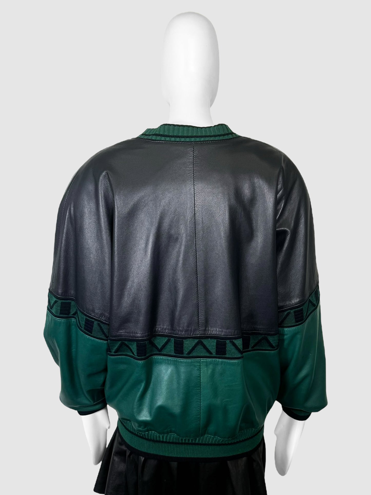 Colourblock Varsity Bomber Jacket - Size 50