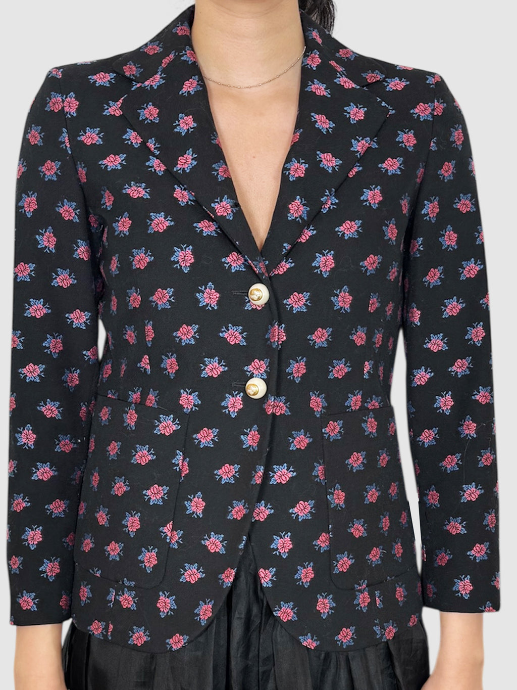Floral Print Blazer