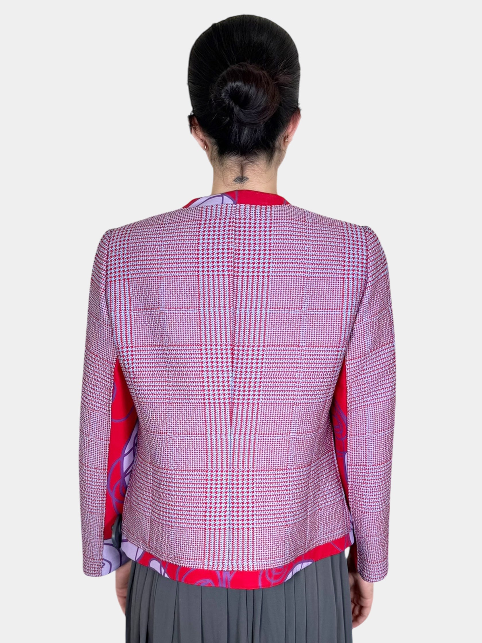 Houndstooth Print Jacket