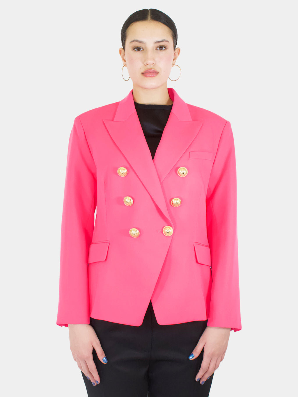 Short Double-Breasted Blazer