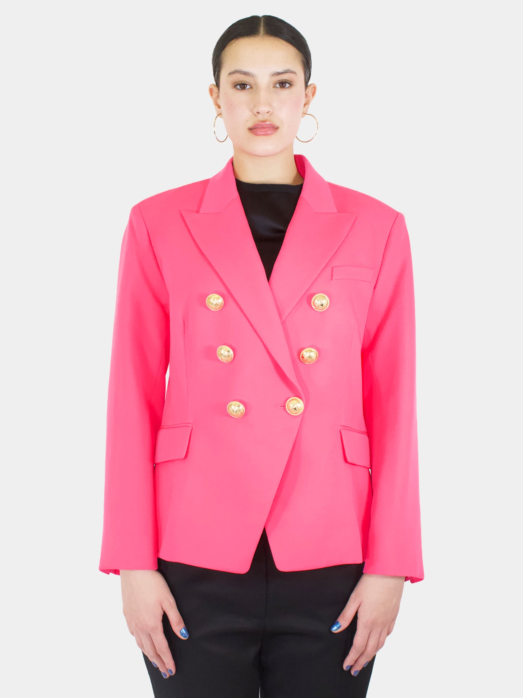 Short Double-Breasted Blazer