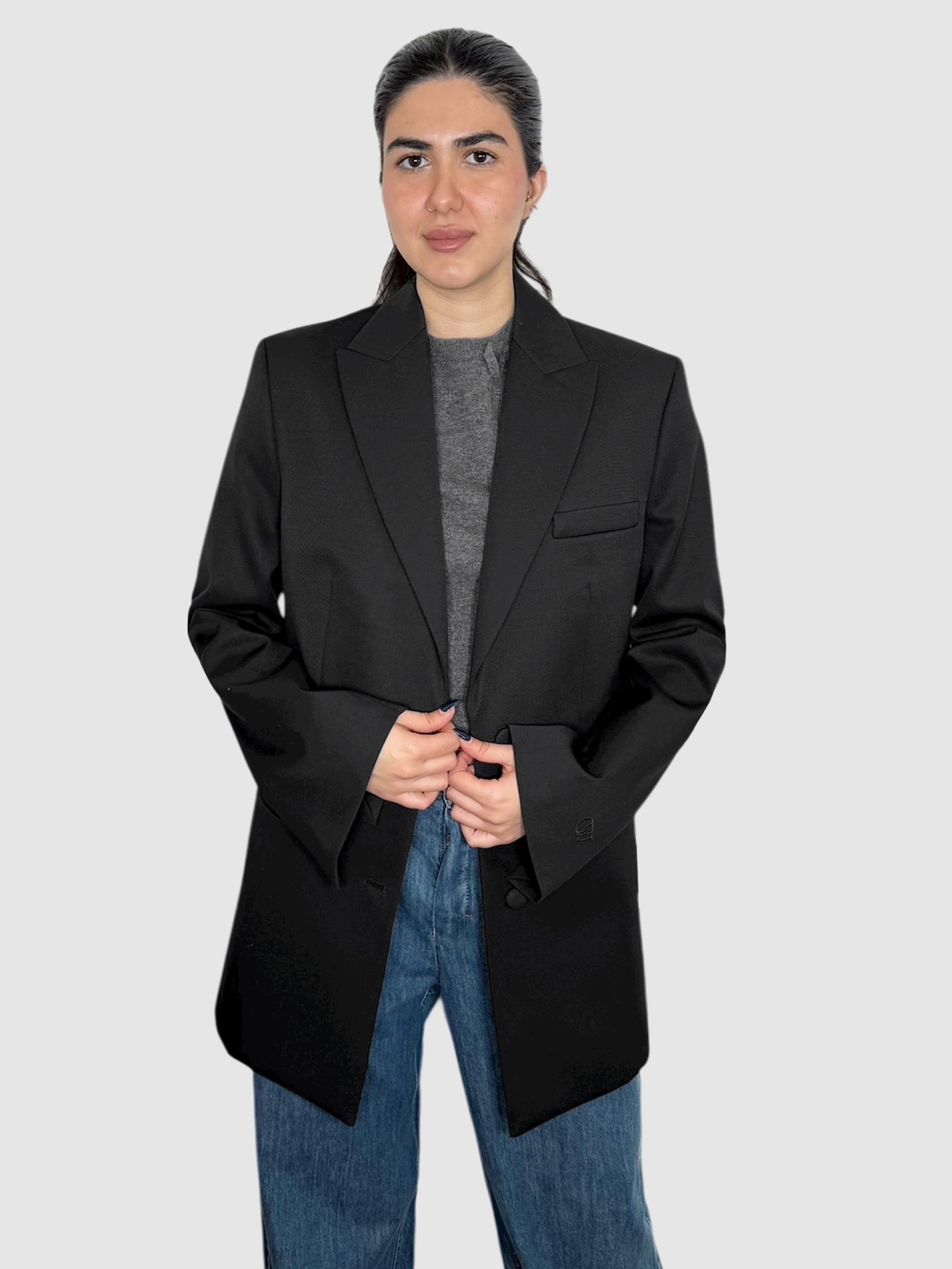 Wool Single-Breasted Blazer
