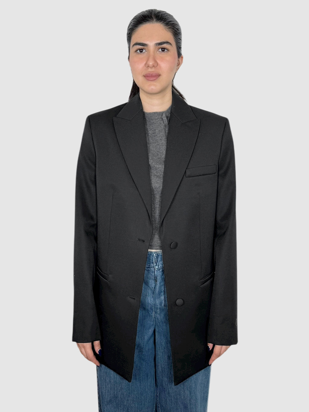 Wool Single-Breasted Blazer