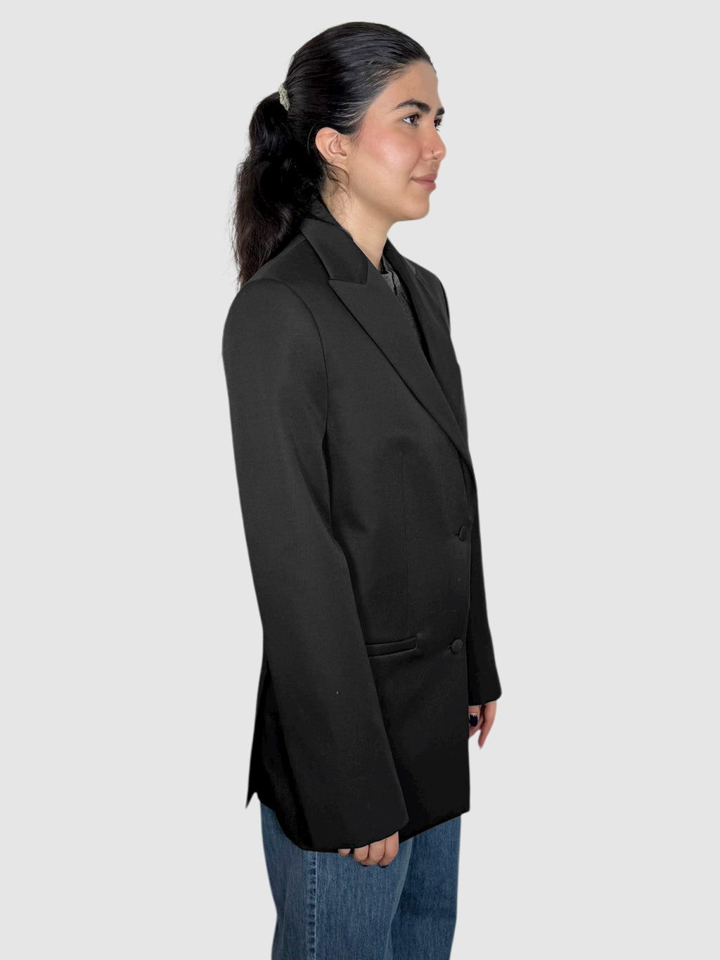 Wool Single-Breasted Blazer
