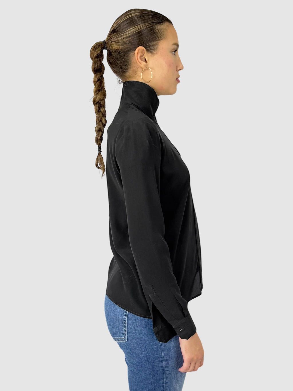 Asymmetrical Silk Top