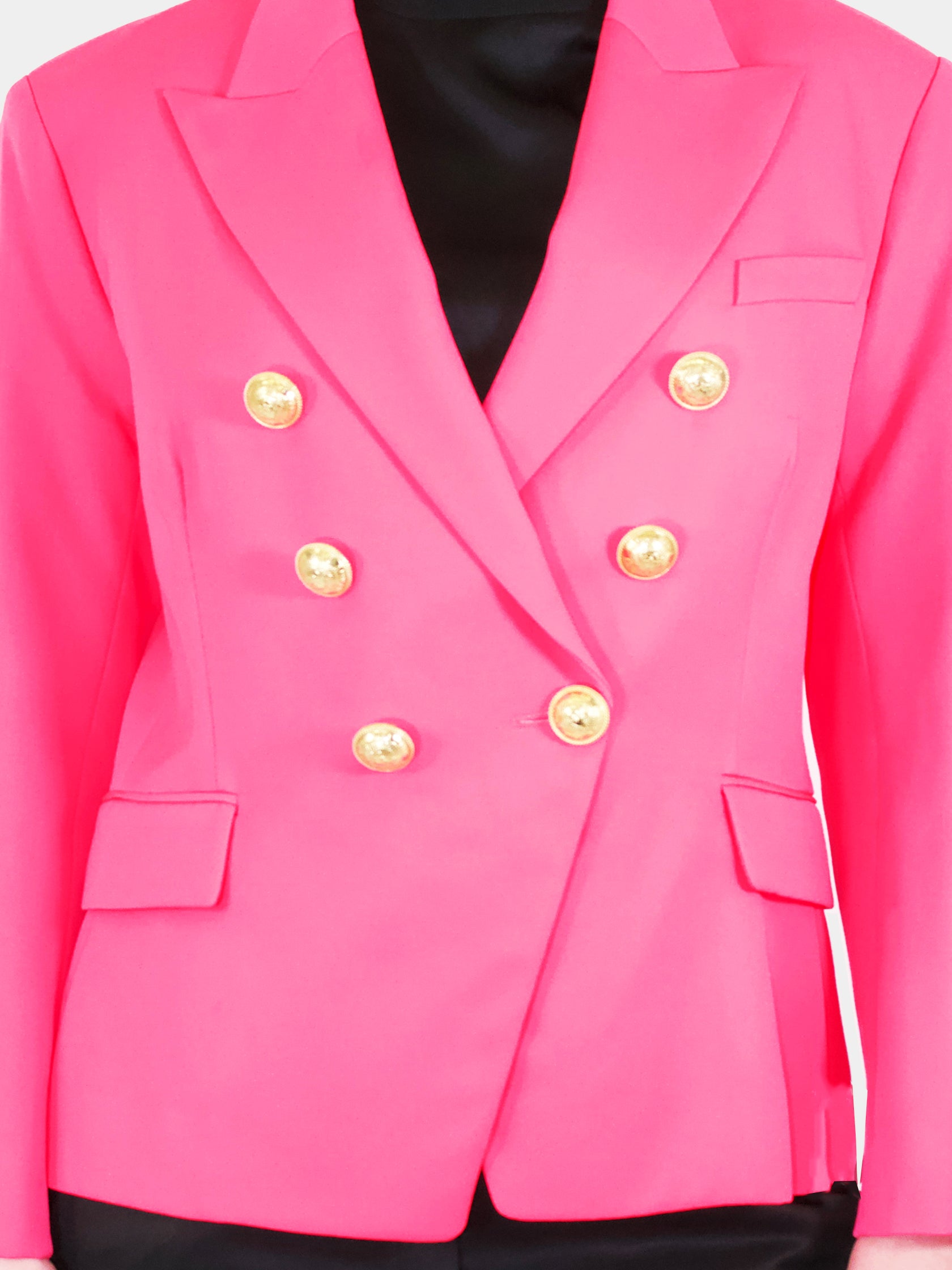 Short Double-Breasted Blazer