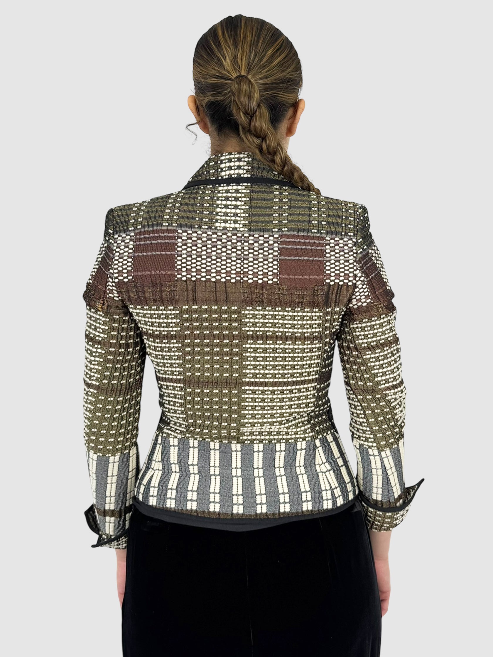 Tweed Single-Breasted Blazer