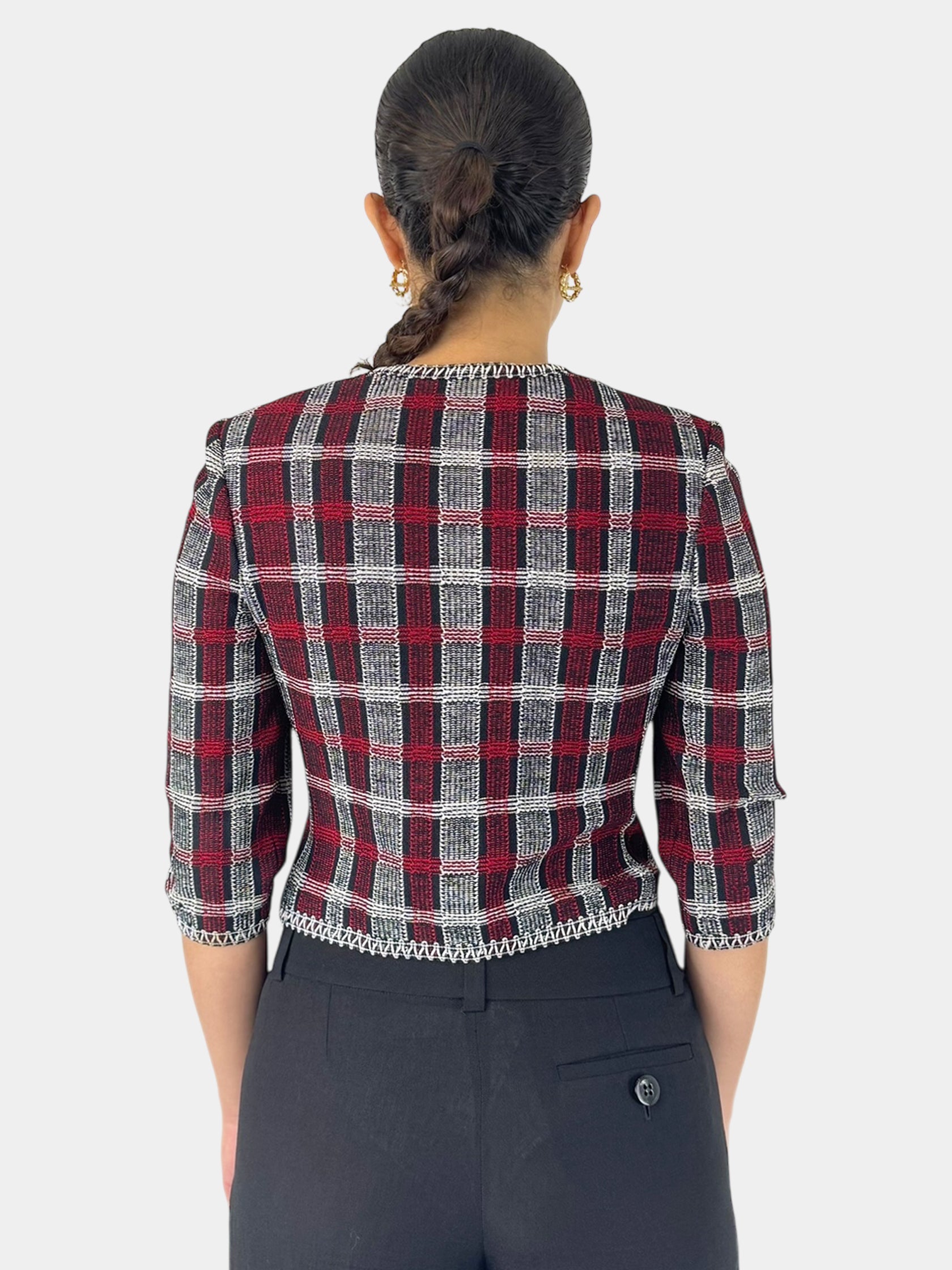 Plaid Tweed Jacket