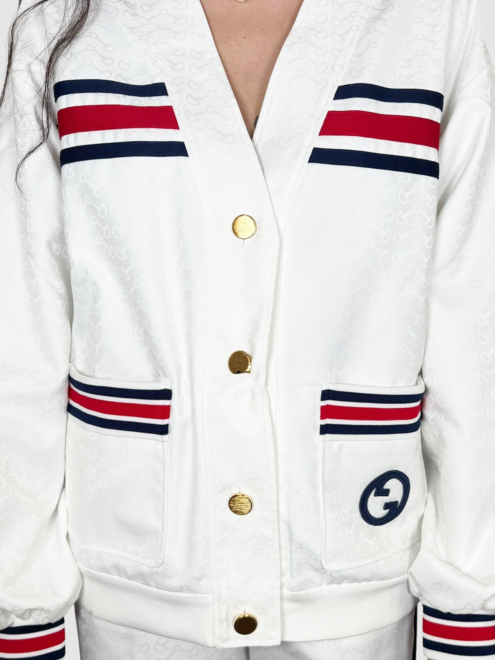 Horsebit Print Cardigan