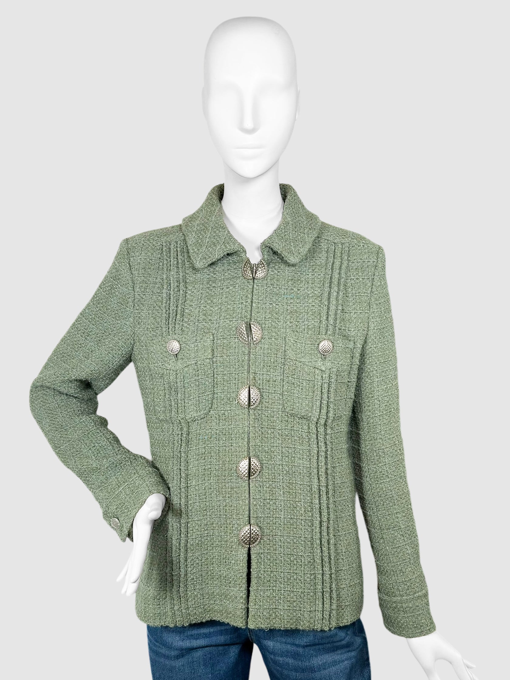 2017 Tweed Zip-Up Jacket