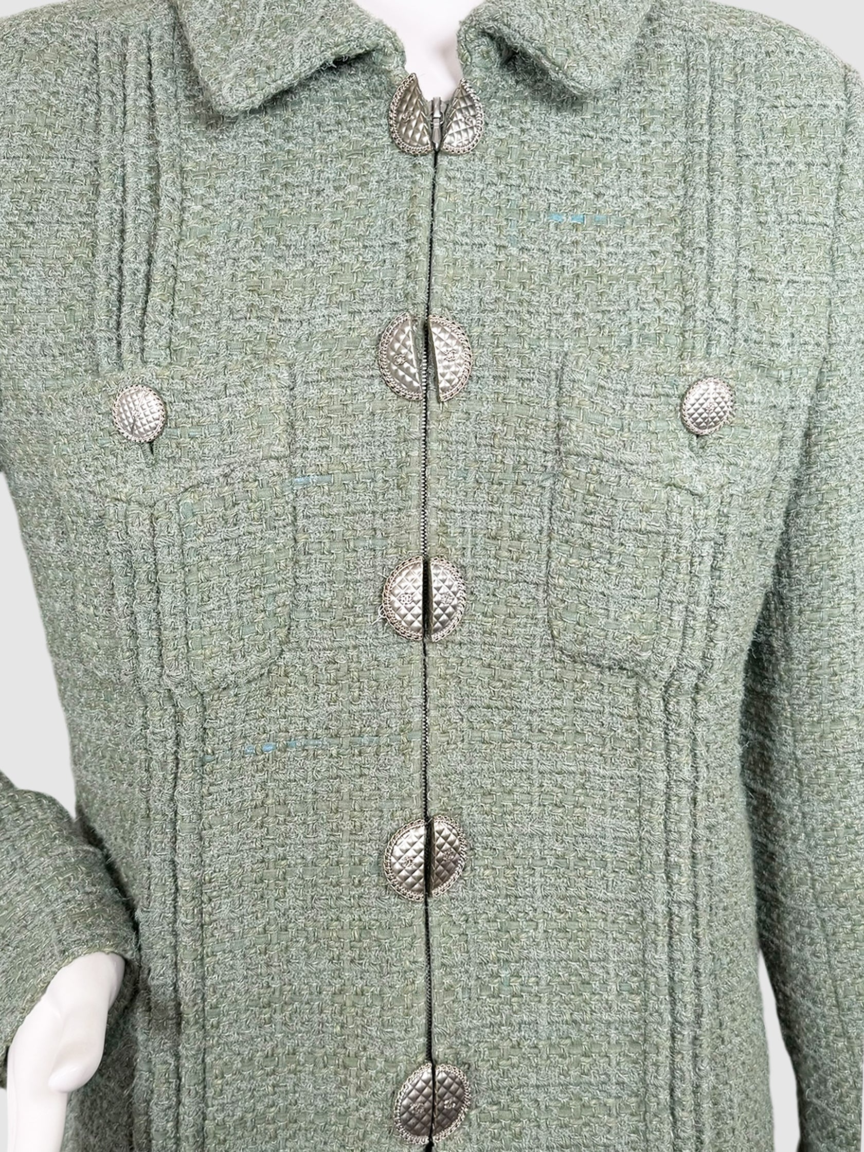 2017 Tweed Zip-Up Jacket