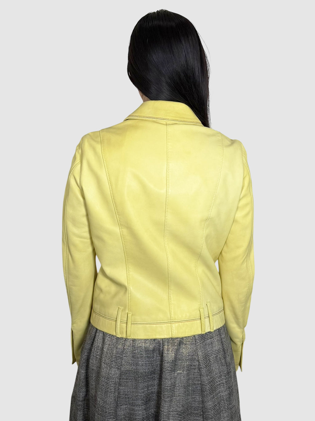 Button-Up Leather Jacket