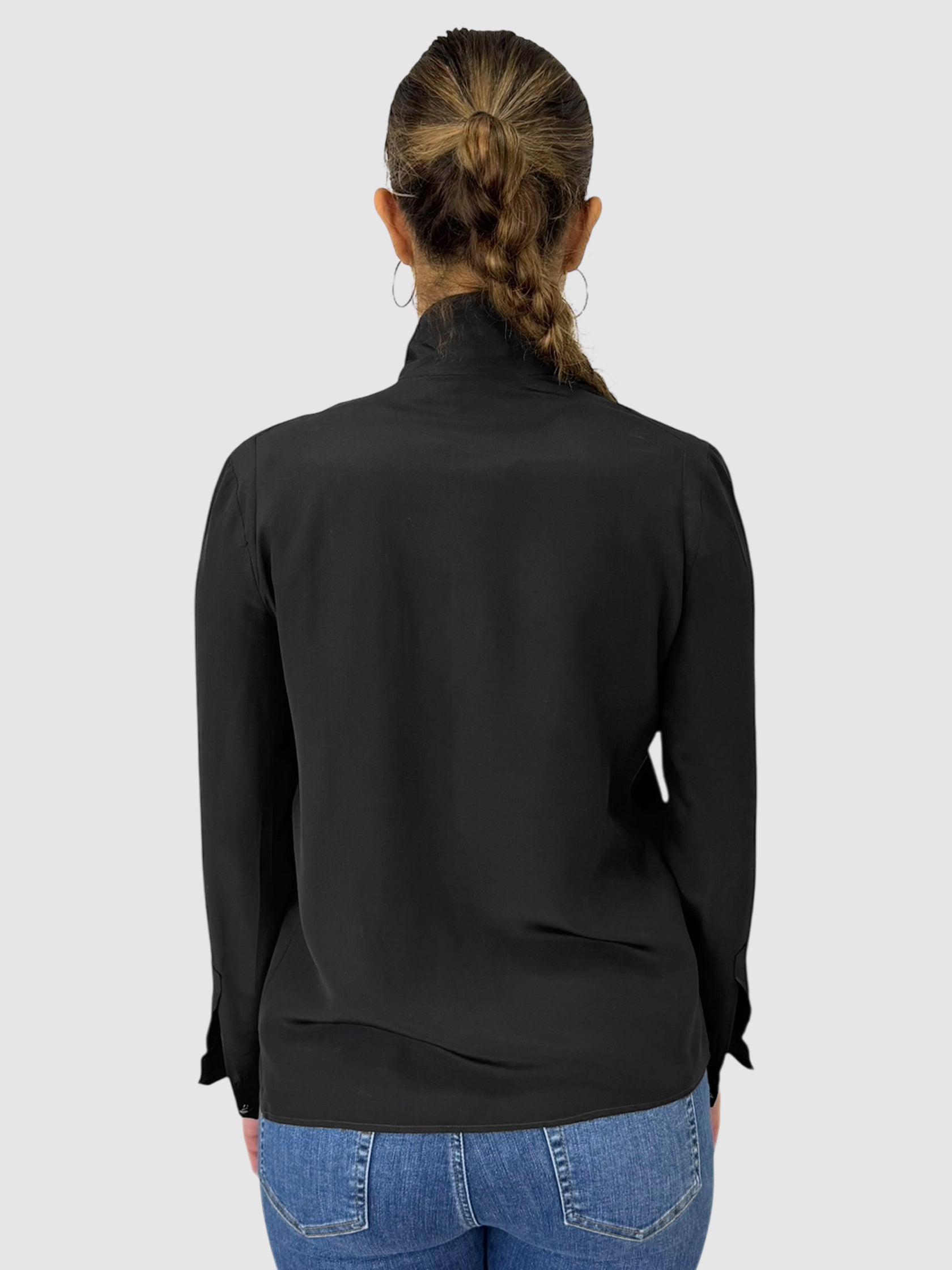 Asymmetrical Silk Top