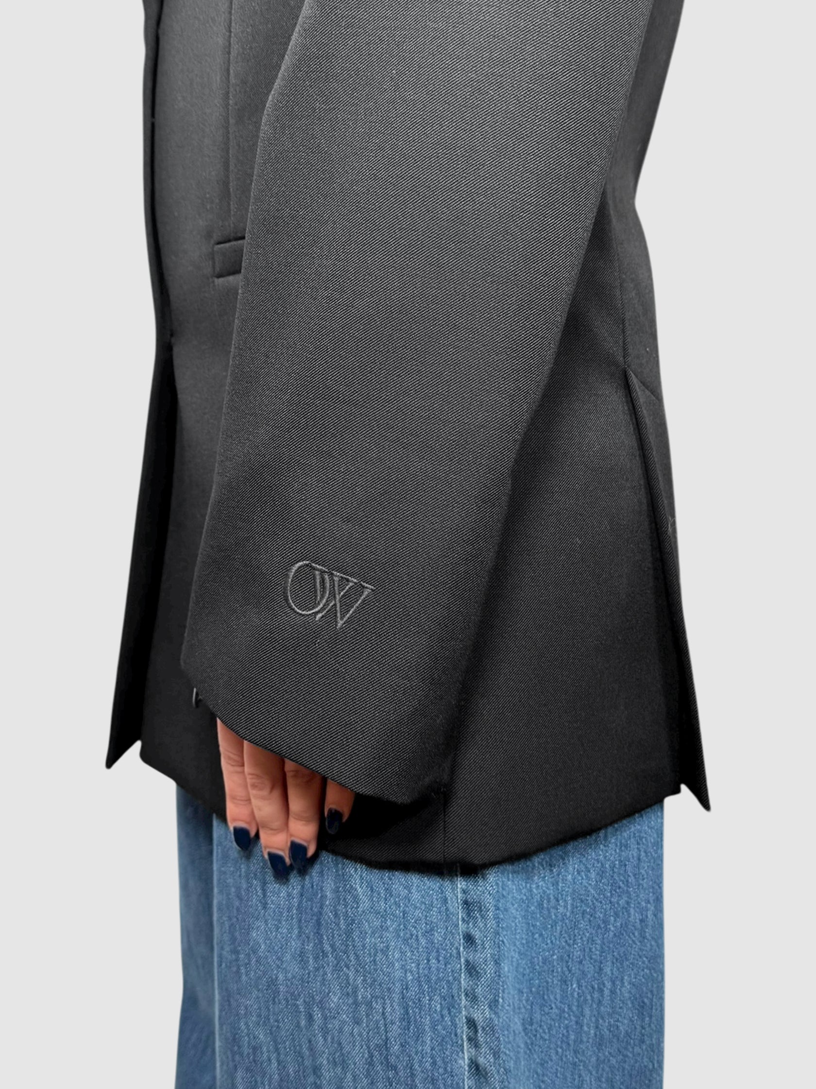 Wool Single-Breasted Blazer