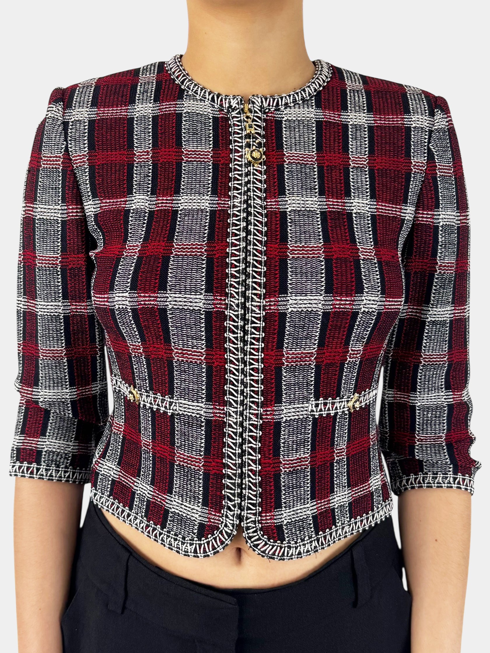 Plaid Tweed Jacket