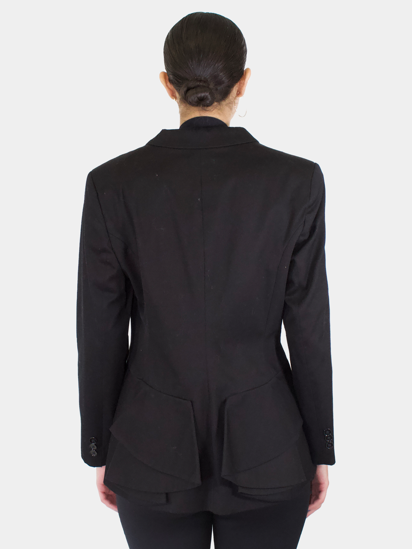 Pleated Back Single-Breasted Blazer - Size 48