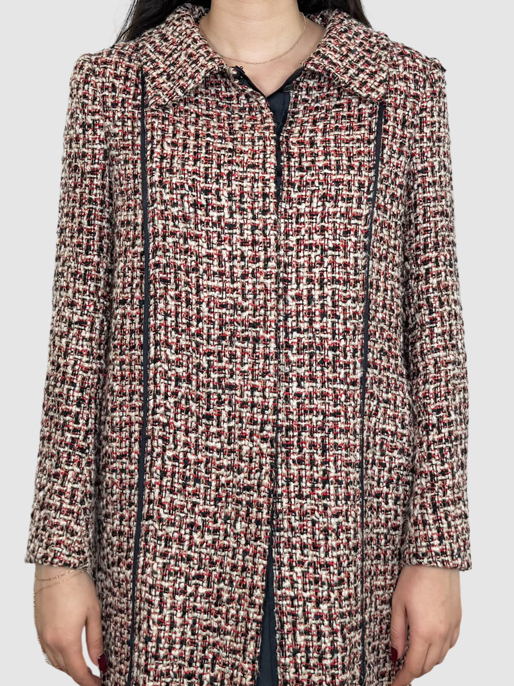 Tweed Button-Up Coat