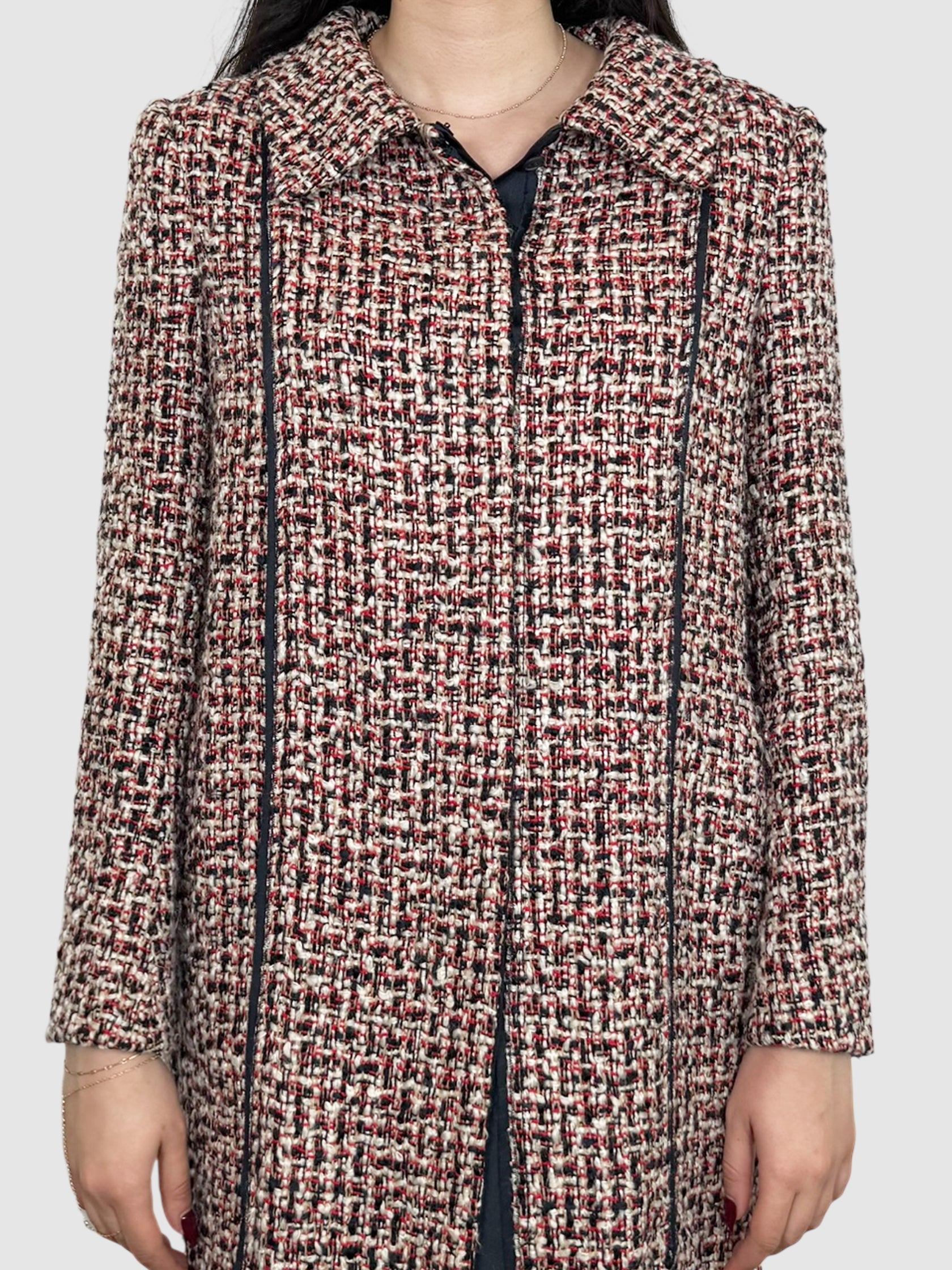 Tweed Button-Up Coat