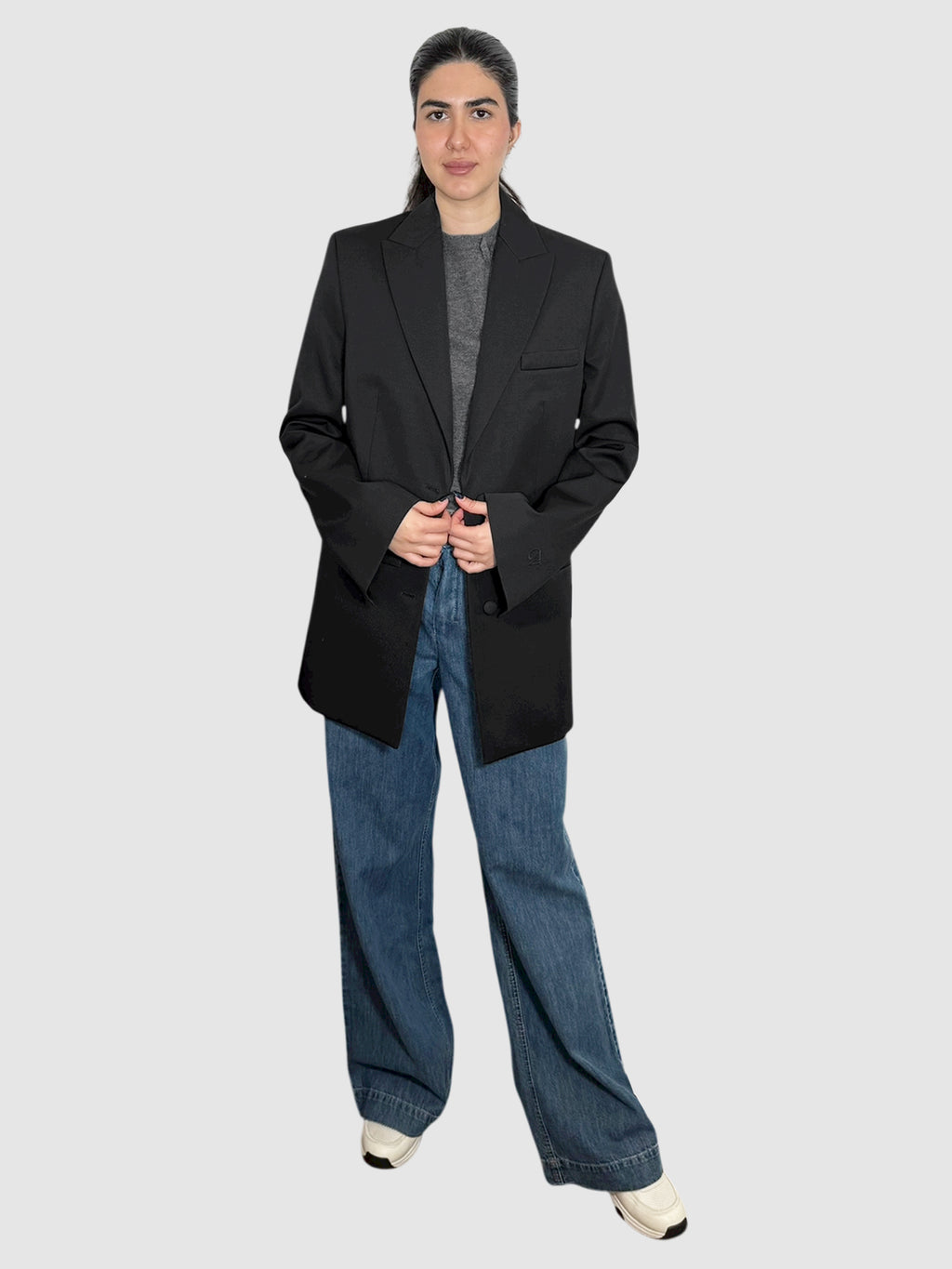 Wool Single-Breasted Blazer