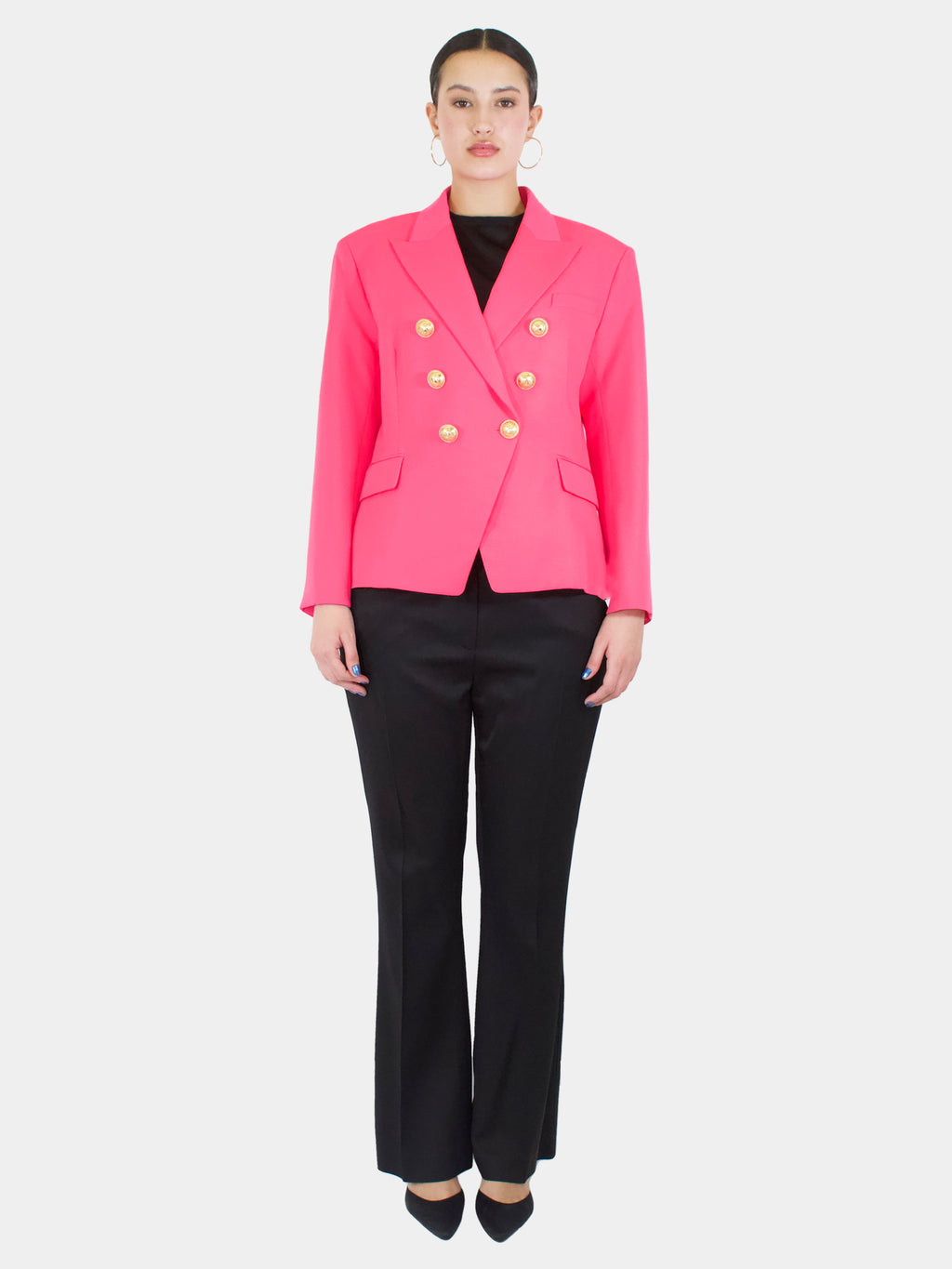 Short Double-Breasted Blazer