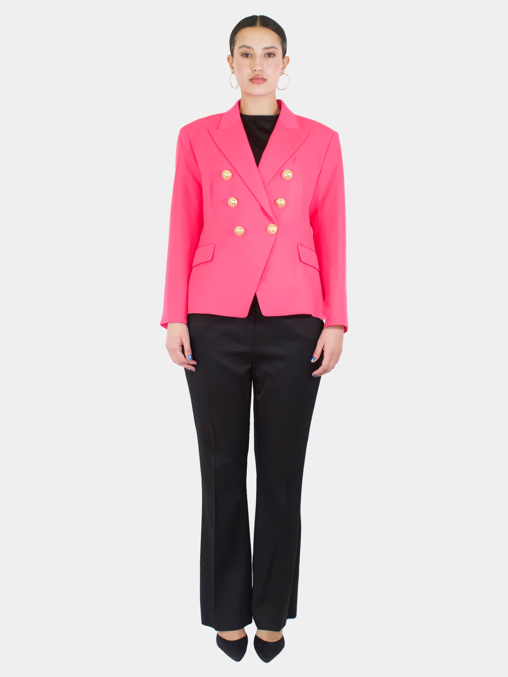 Short Double-Breasted Blazer