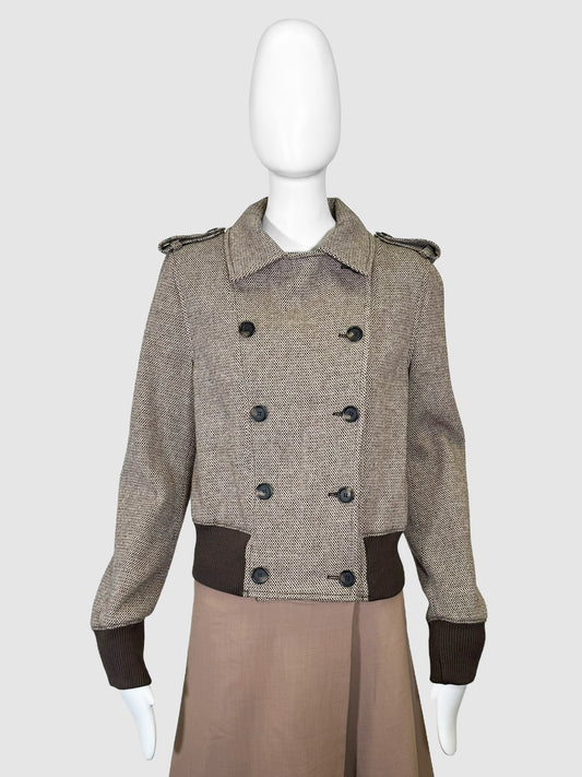 RED Valentino Tweed Double-Breasted Jacket - Size 42