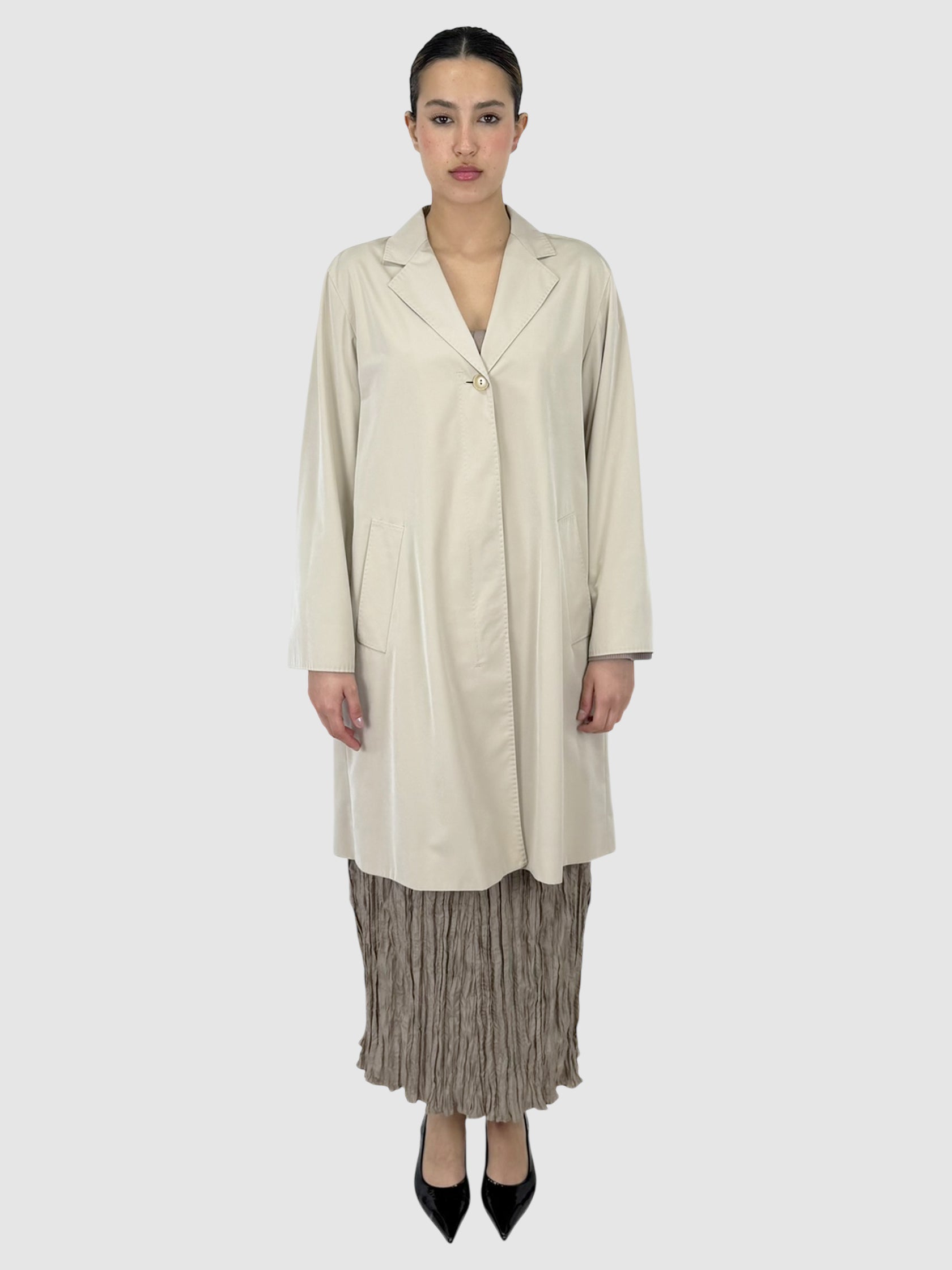 Button-Up Trench Coat