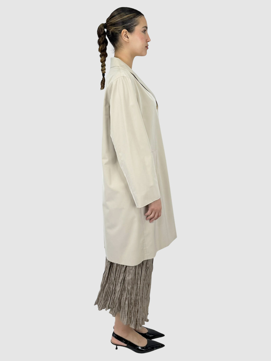 Button-Up Trench Coat