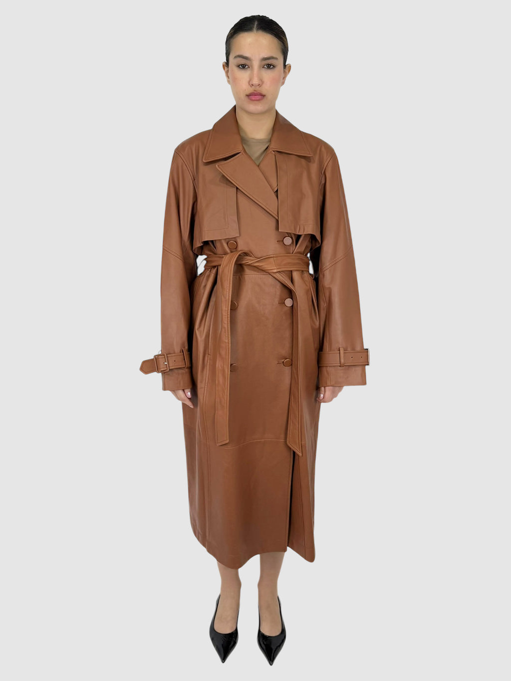 Leather Trench Coat