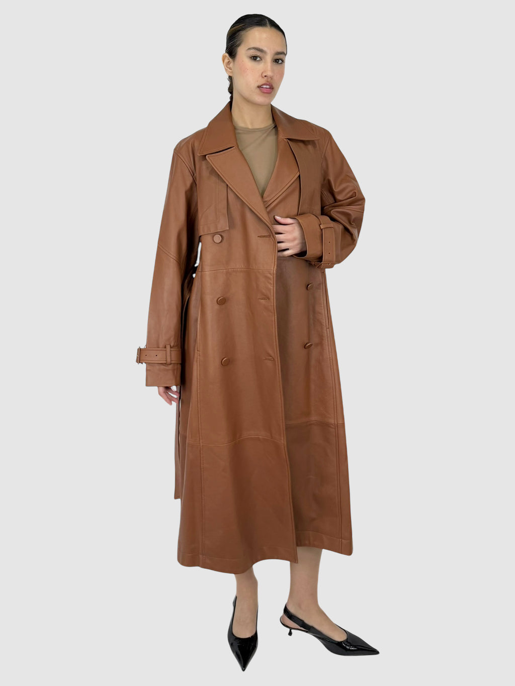 Leather Trench Coat