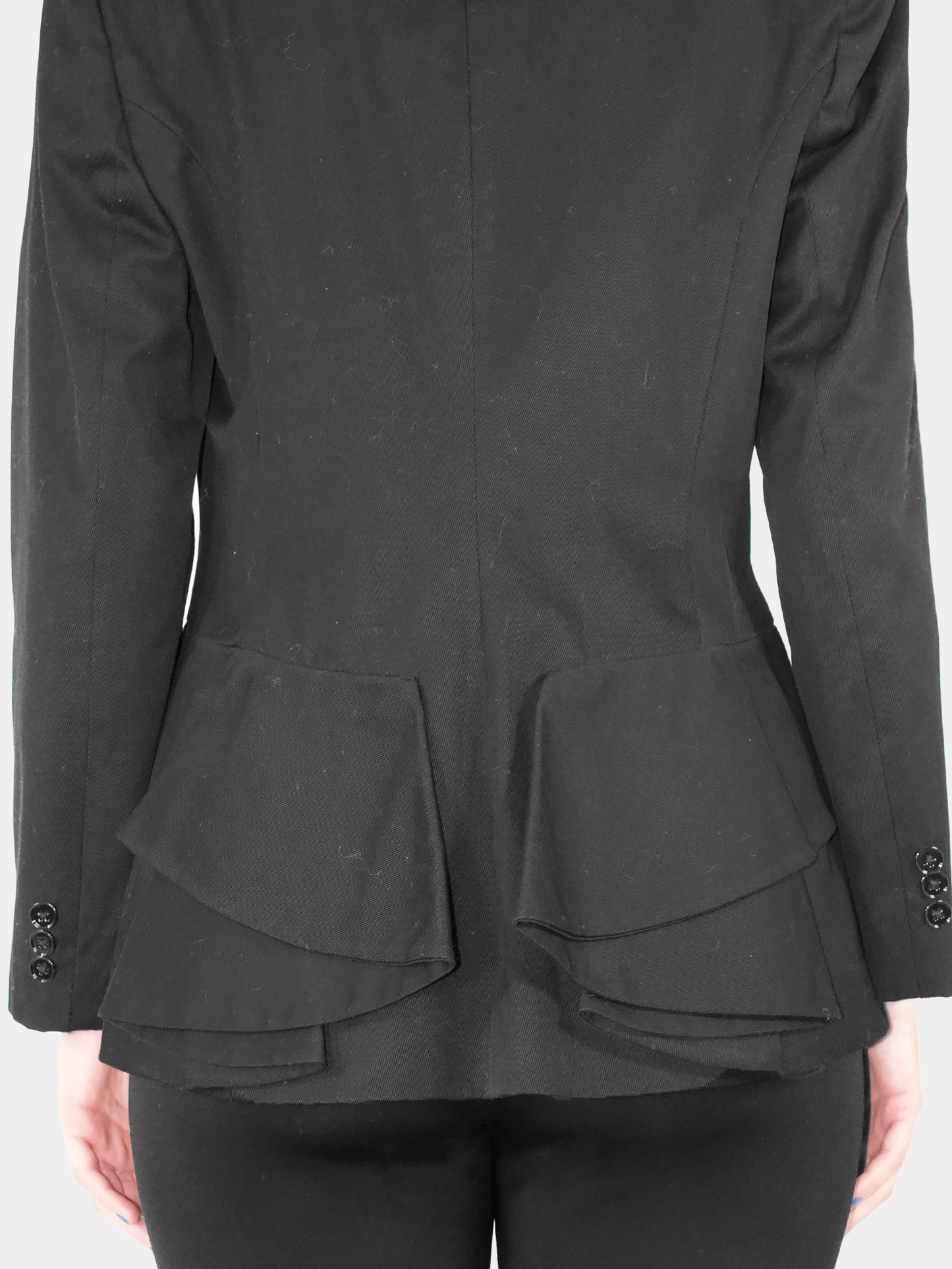 Pleated Back Single-Breasted Blazer - Size 48