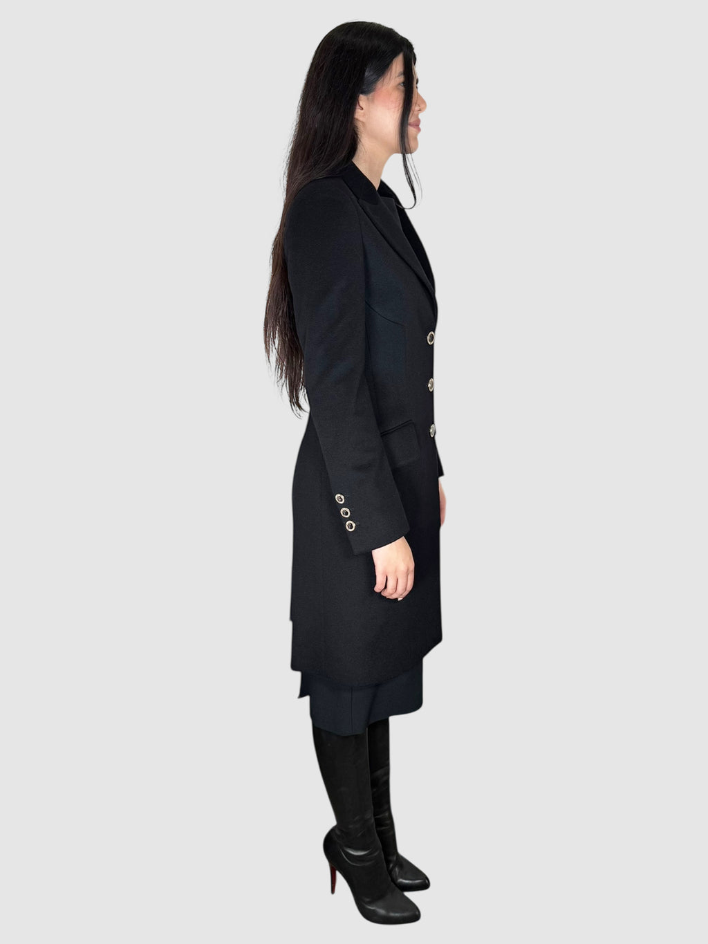 Cashmere Button-Up Coat