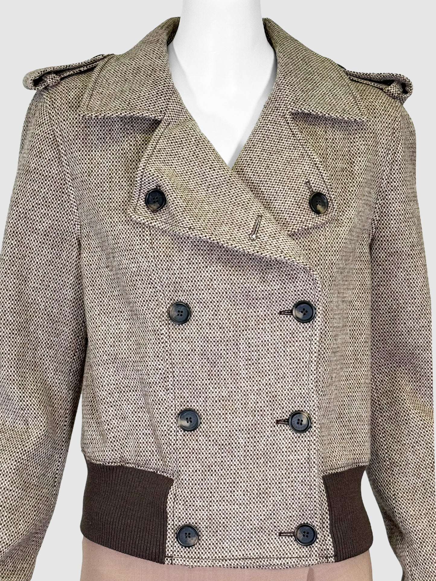 RED Valentino Tweed Double-Breasted Jacket - Size 42