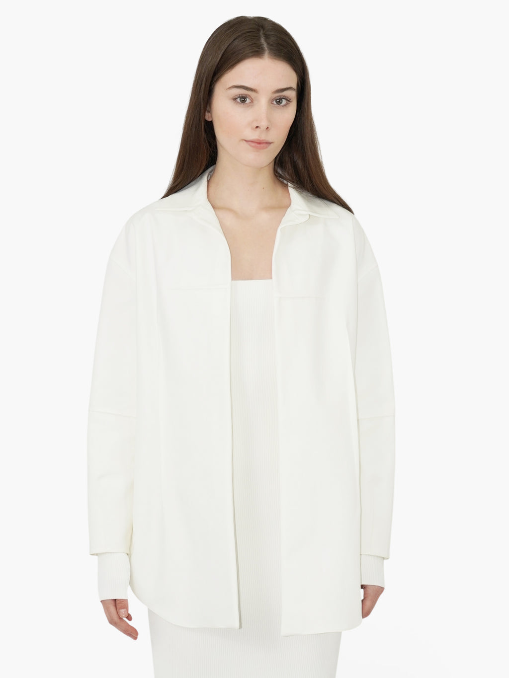 Paneled Open Jacket