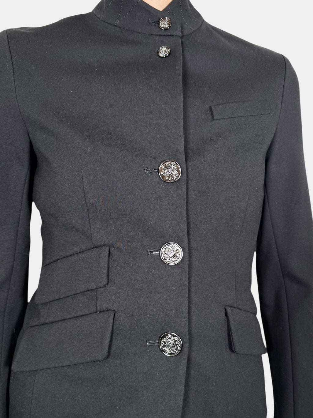 Button-Up High Neck Jacket - Size 00