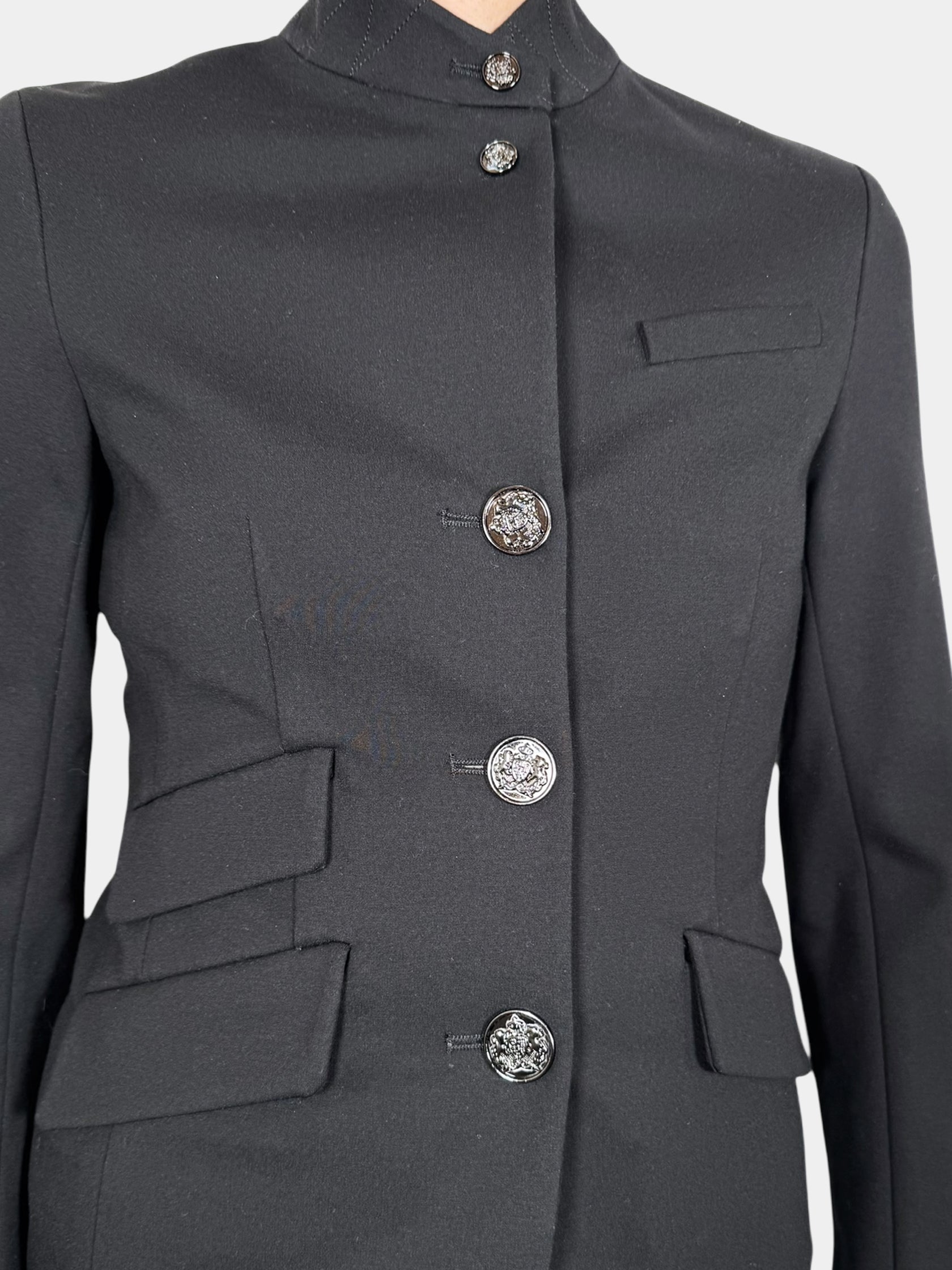 Button-Up High Neck Jacket - Size 00