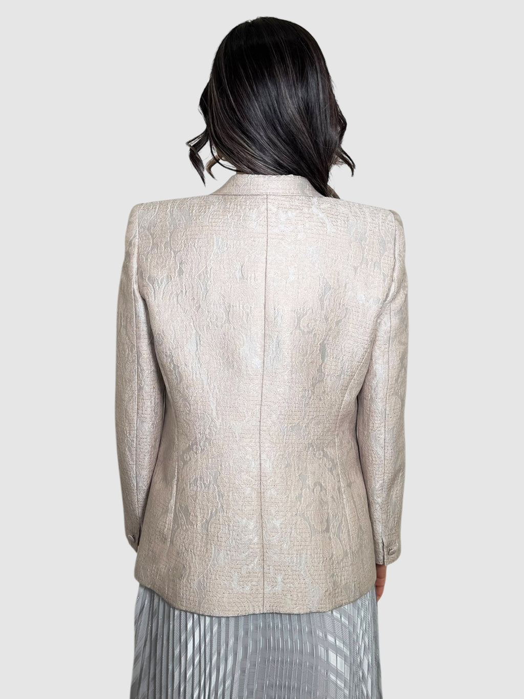 Floral Embroidered Blazer