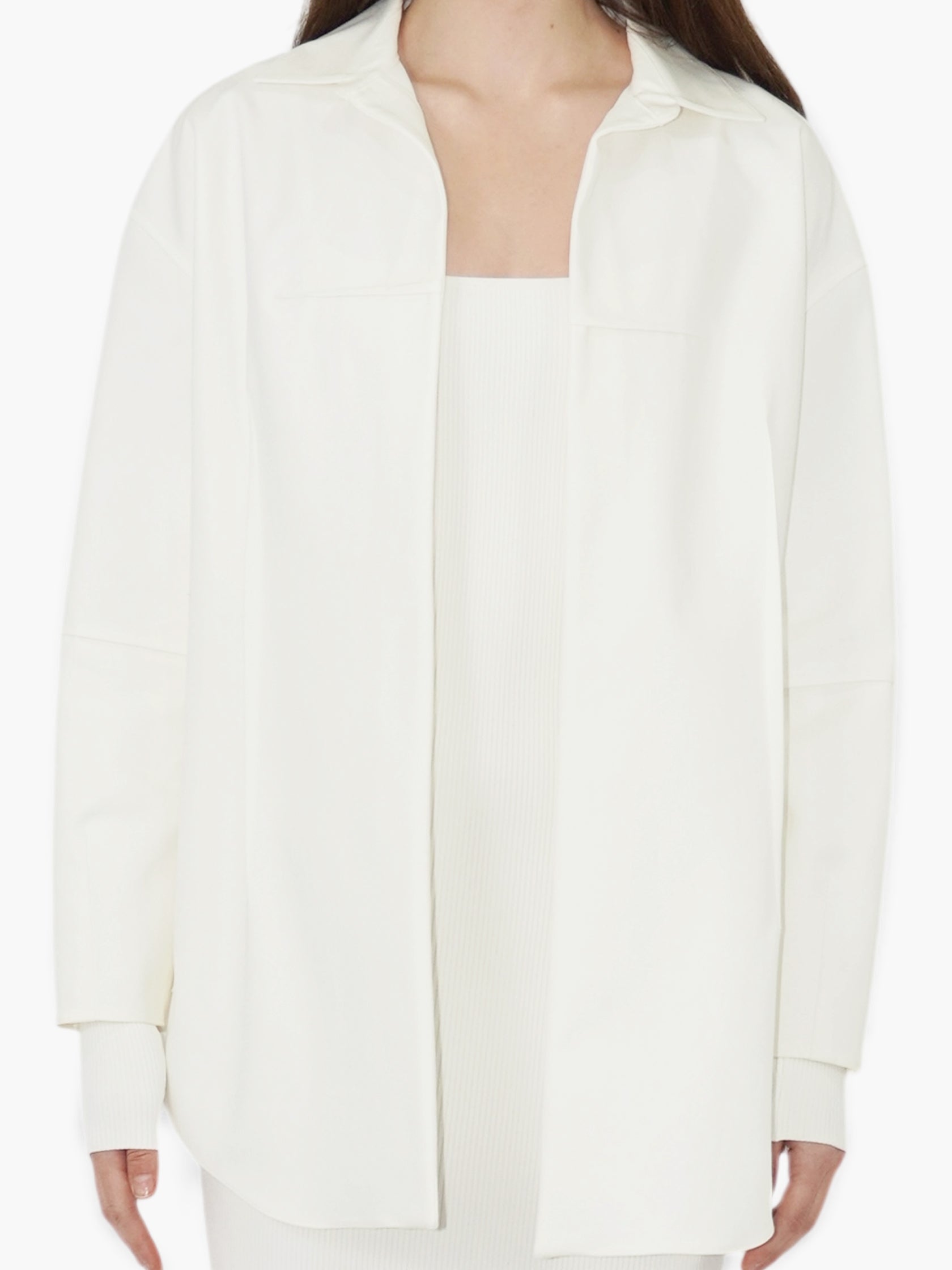Paneled Open Jacket