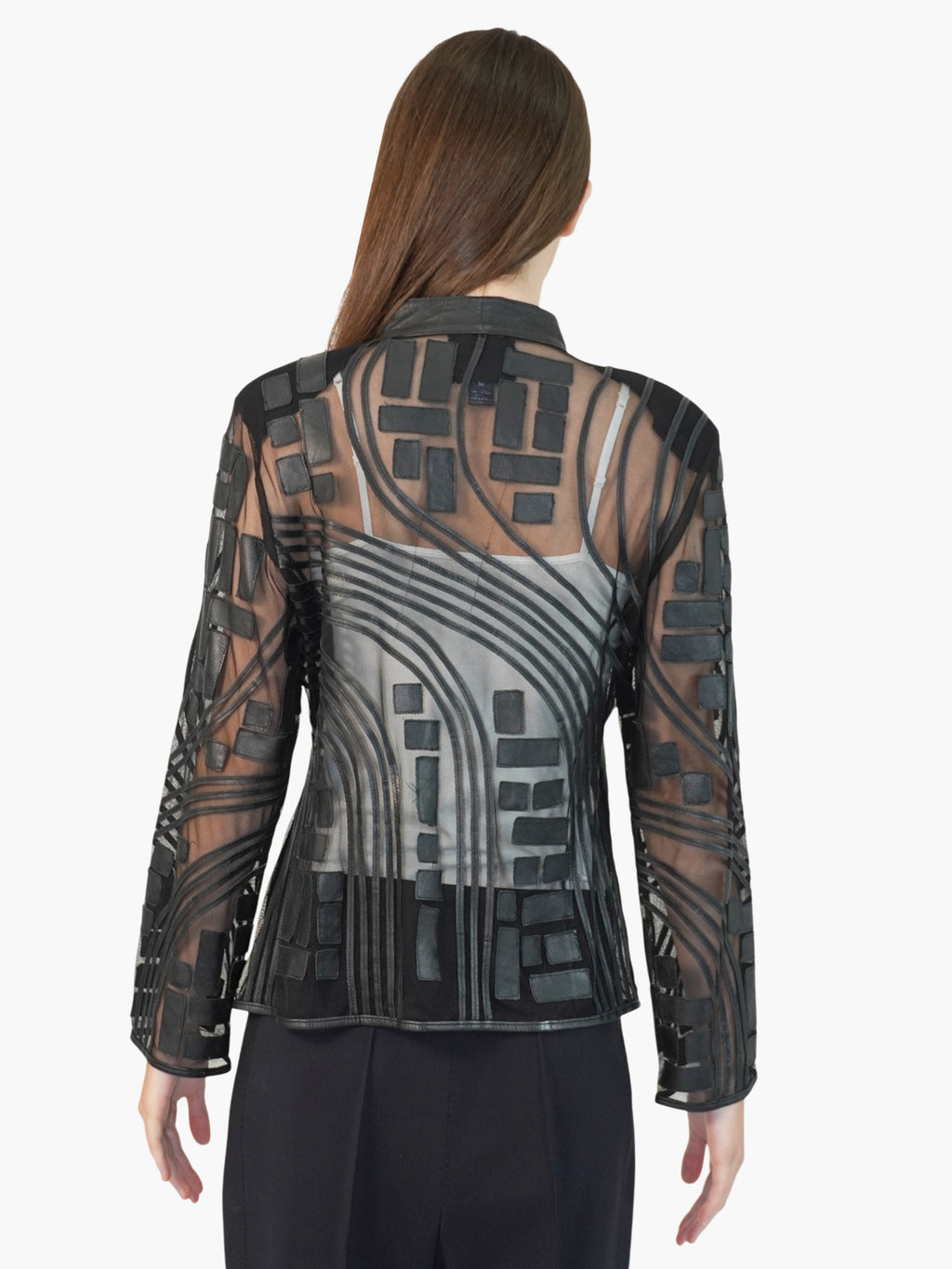 Mesh Leather Jacket