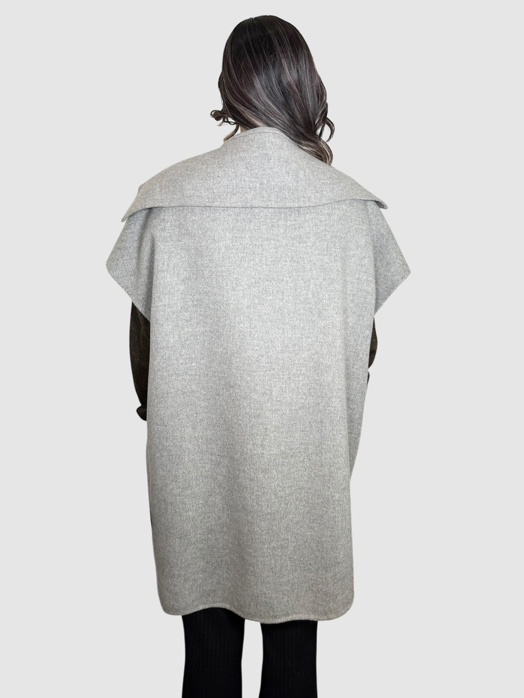Single-Button Wool Coat