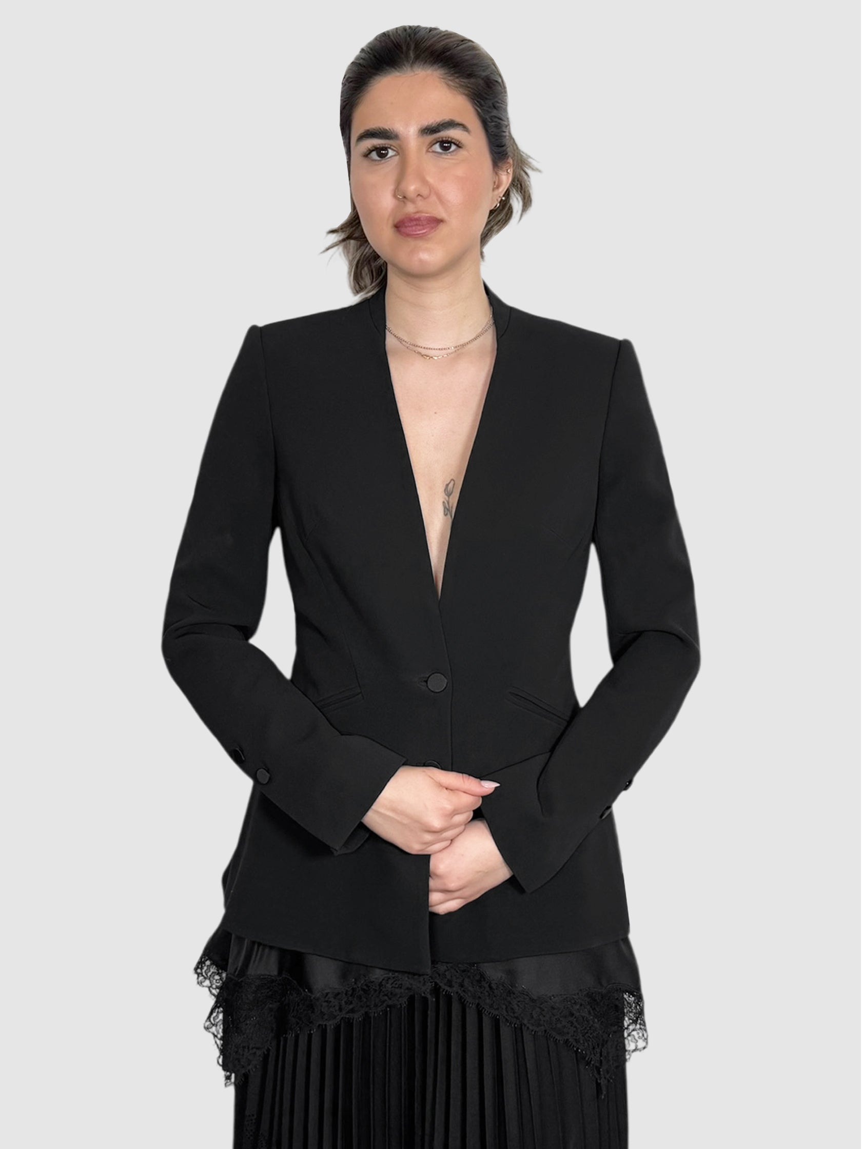 Lace Trim Blazer
