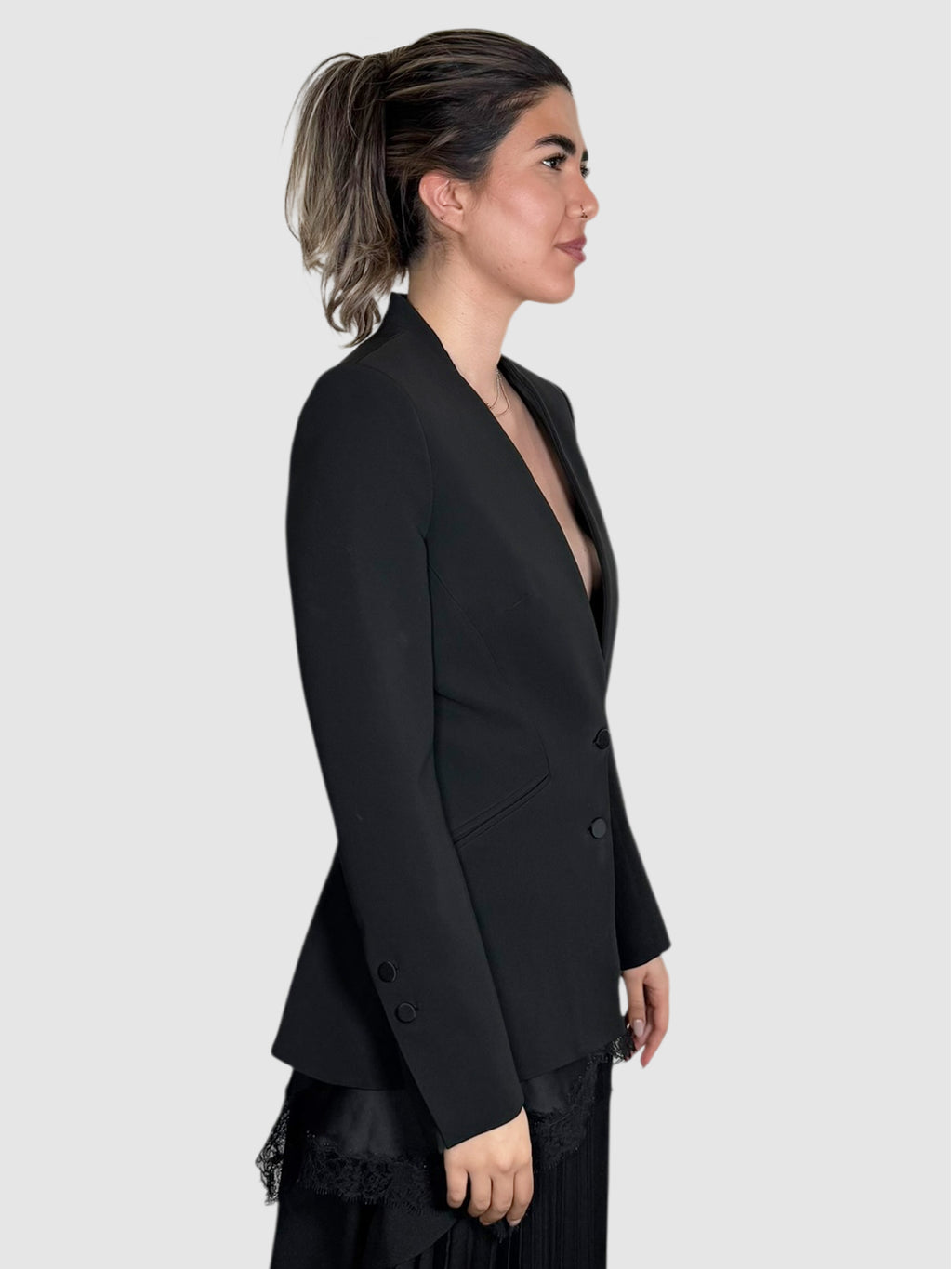 Lace Trim Blazer