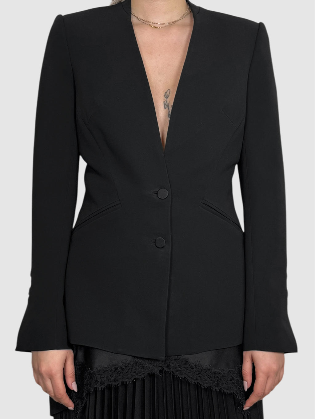 Lace Trim Blazer