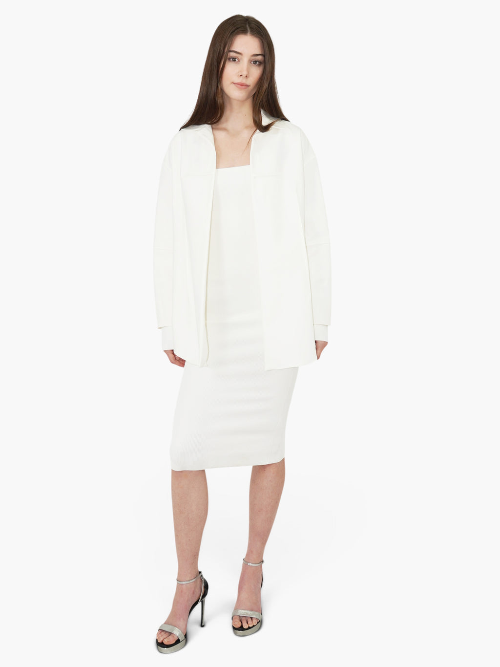 Paneled Open Jacket