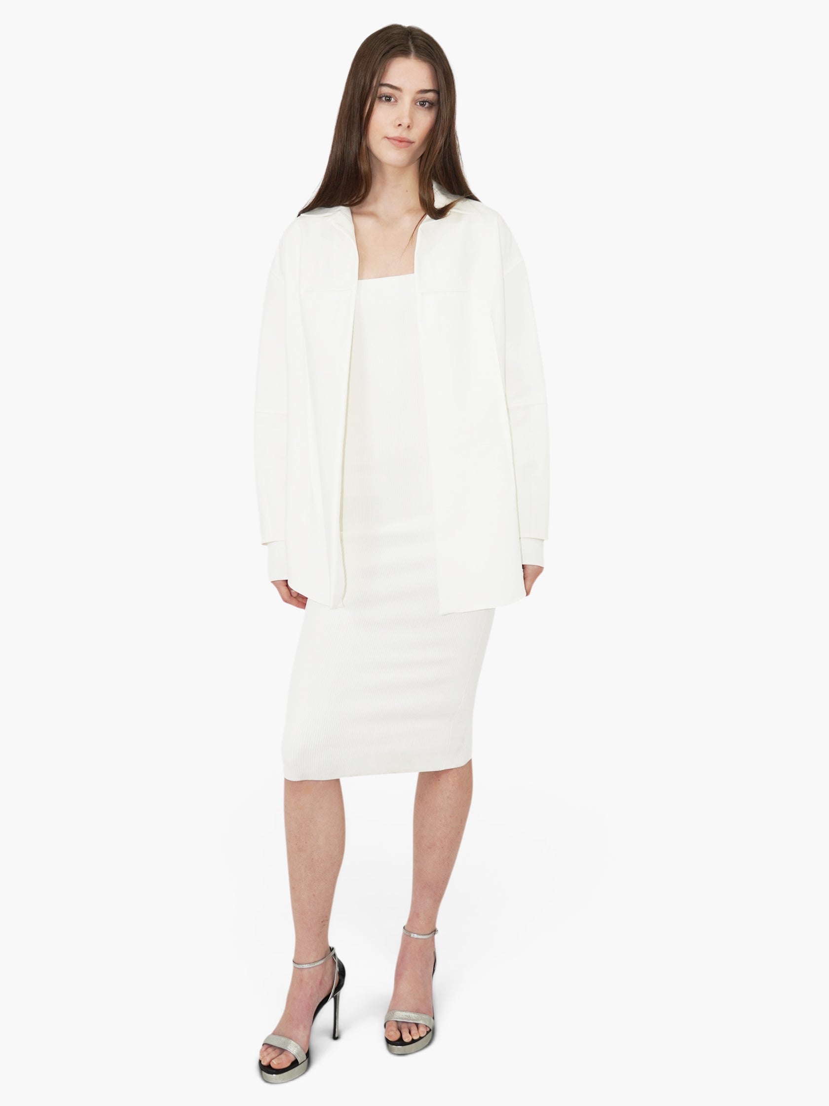 Paneled Open Jacket
