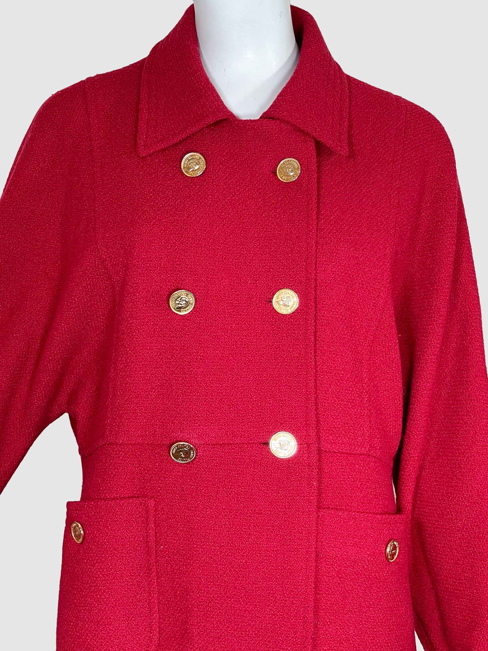 Double-Breasted Wool Jacket - Size 42