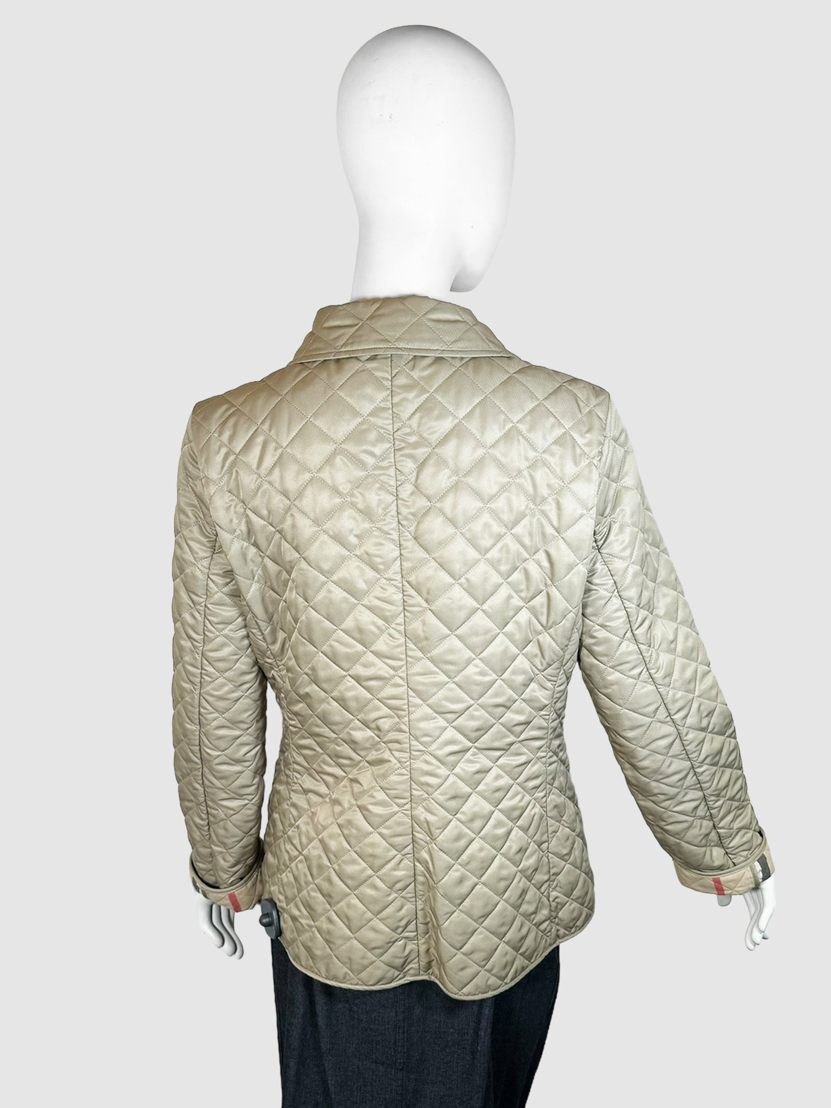 Quilted Button-Up Jacket - Size M